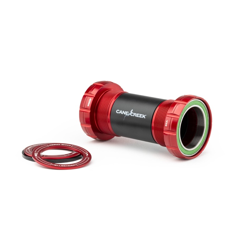 Cane Creek Hellbender 70 Bottom Bracket – BSA – DUB – Red Red