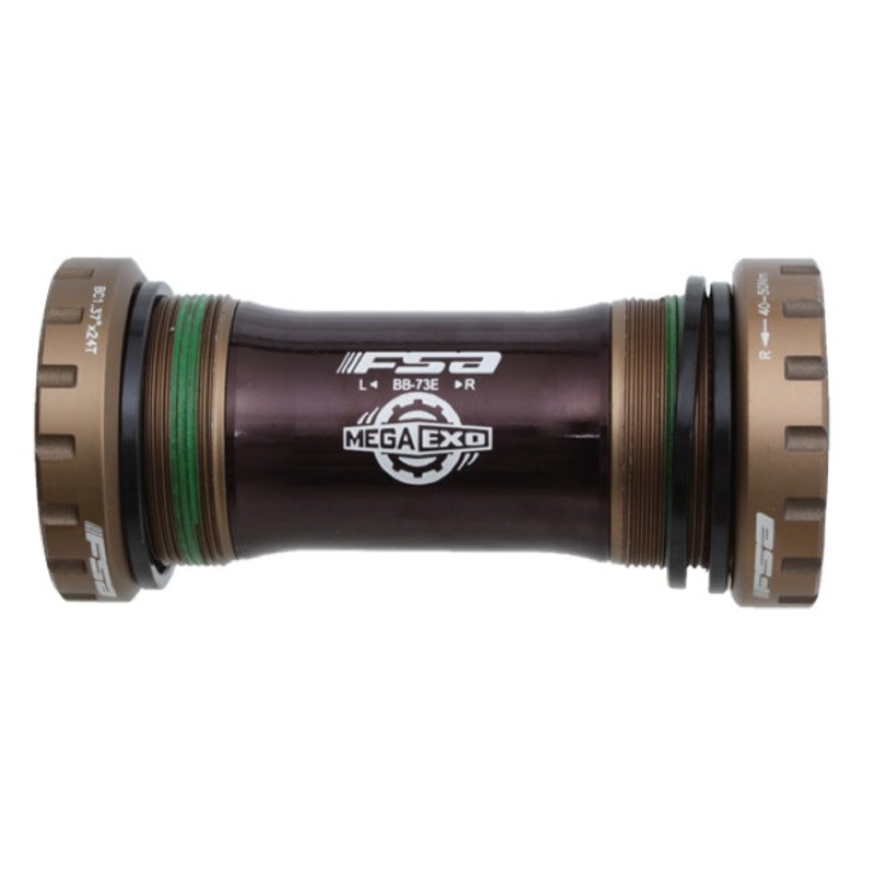 FSA BB-9050 MegaExo Stainless Mountain Bottom Bracket Black 68/73mm – BSA – Carbon Crank