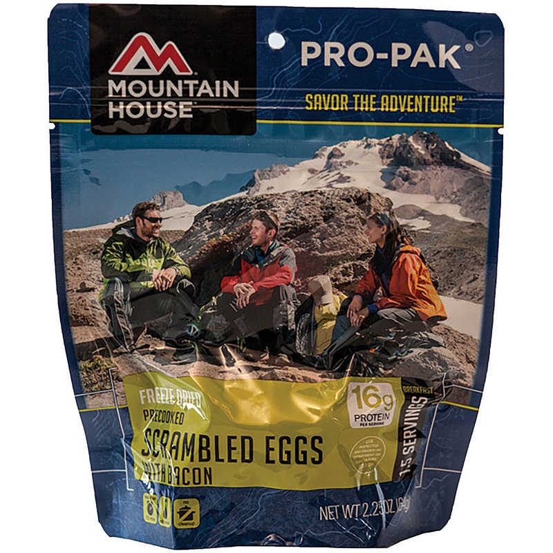 Mountain House Pro-Pak Backpacking Meals  Compact, Lightweight, Ready-to-Eat Freeze-Dried Food Ideal for Outdoor Adventures BACON SCRAMBLED W EGGS