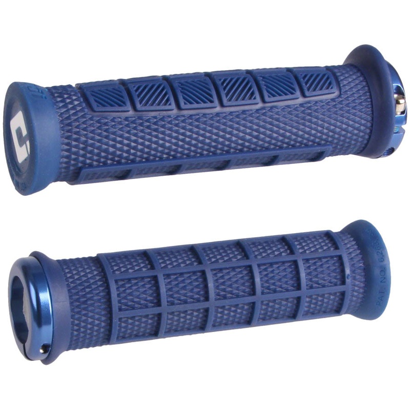 ODI Elite Pro V2.1 Grips – Blue, Lock-On