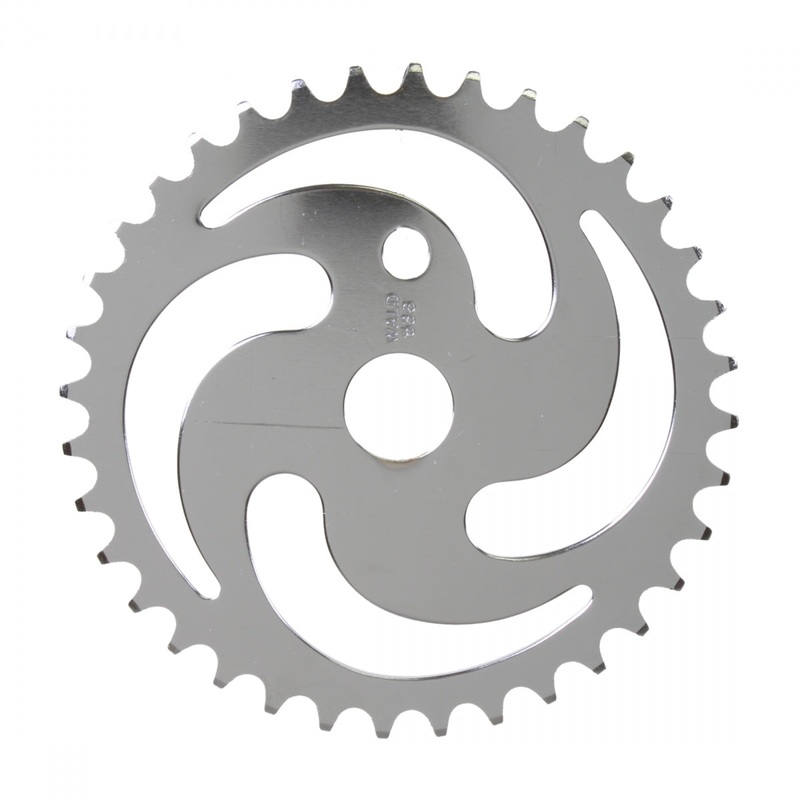 Premium Steel BMX Chainrings  Chrome Finish, 1/2×1/8in Compatibility, Durable Performance, Standard Teeth, Available from 36T to 44T 36T
