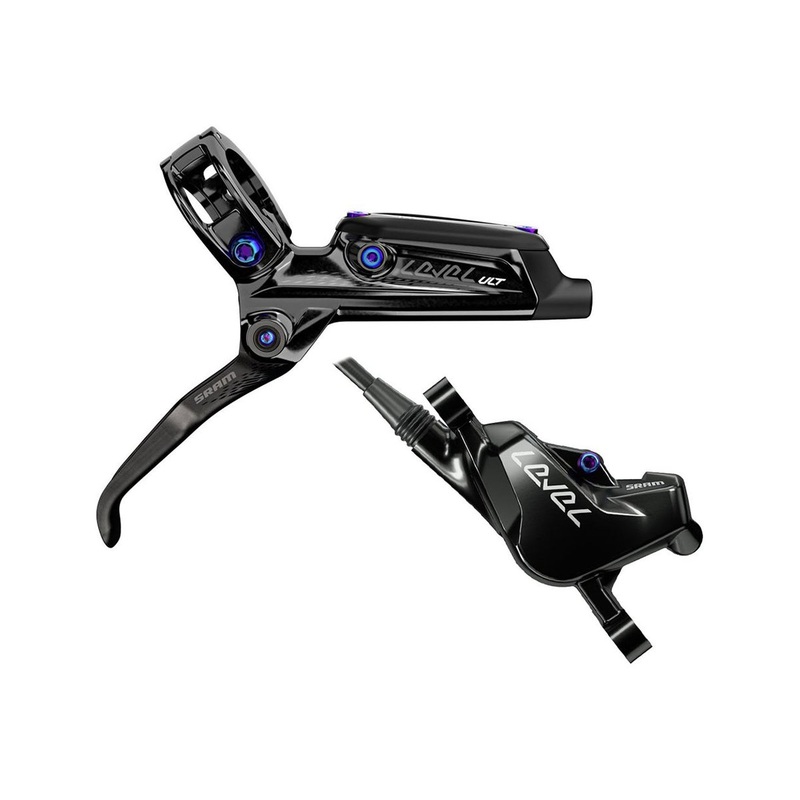 SRAM Level Ultimate Disc Brake and Lever – Rear – Black-Rainbow Black – Rainbow