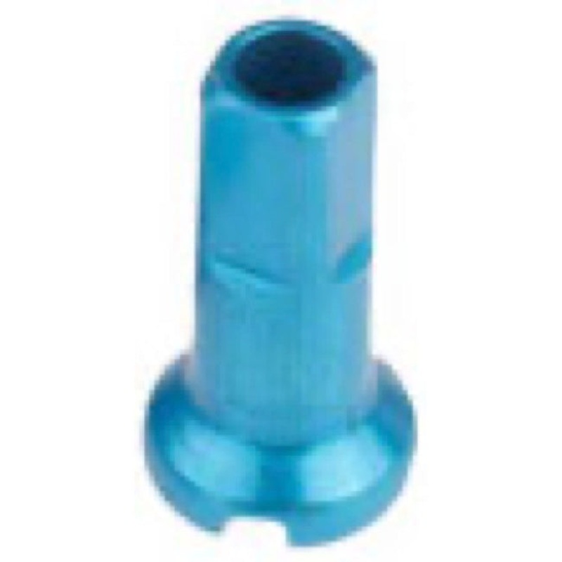 DT Swiss 14 Gauge Alloy Nipples – 12mm – Turquoise Turquoise Each