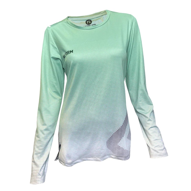G-Form Fade Long Sleeve MTB Jersey – Womens – Mint Mint Small