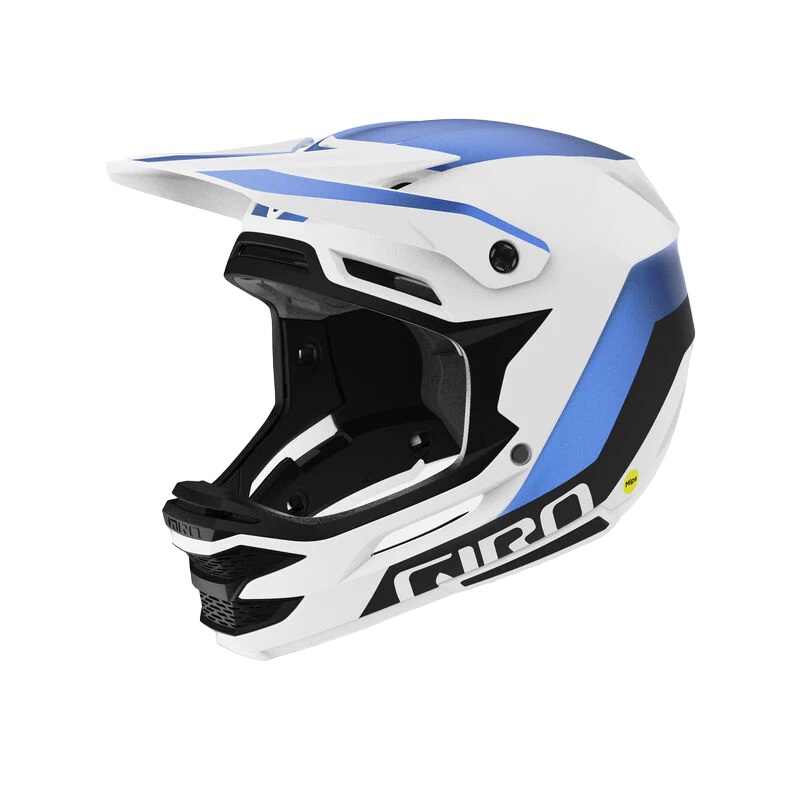 Giro Insurgent Spherical Full Face Helmet – Matt White-Ano Blue Matt White – Ano Blue X-Small/Small