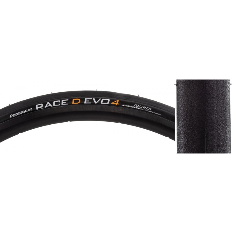 Panaracer Race D Evo4 700×23 Folding Road Bike Tire  Durable, Slick Style, ProTite Belting, Duro Casing, Zero Slip Grip, High Performance & Puncture Resistance Bk/Brn