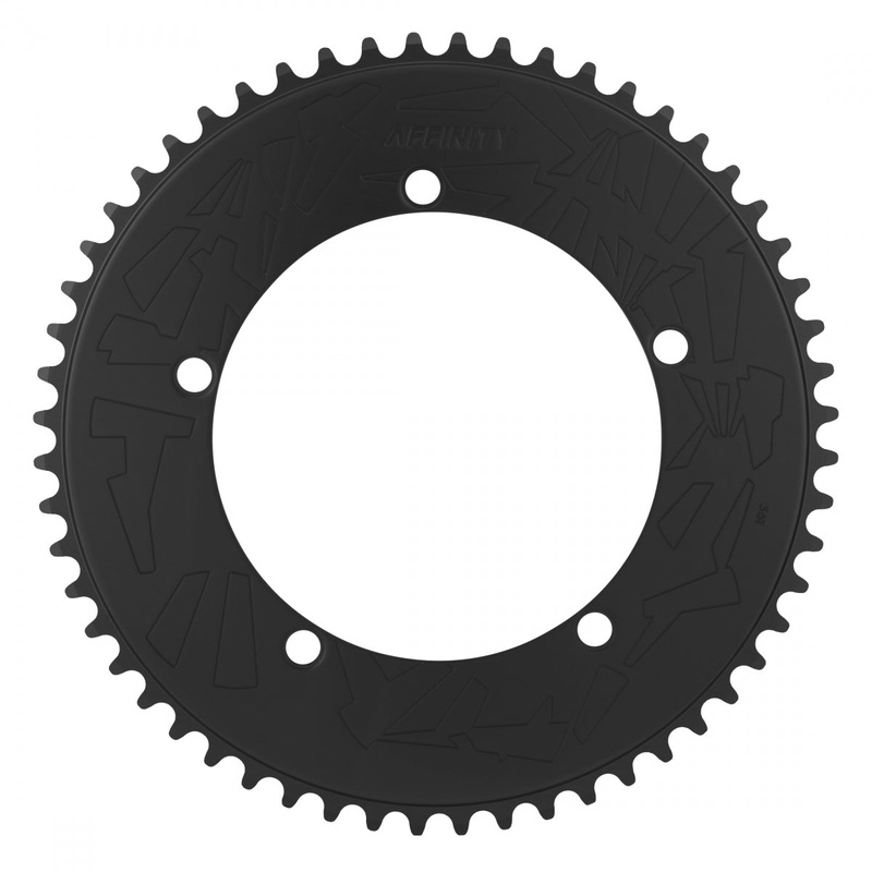 Affinity Pro Track Chainring 56t 144 BCD 5-Bolt Aluminum Hard Anodized Black