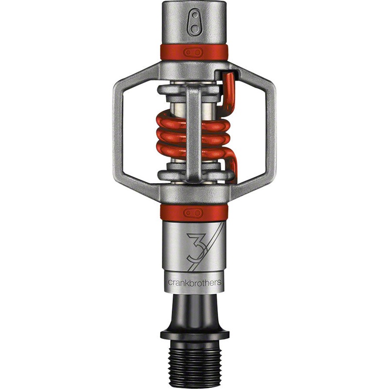 Crankbrothers Egg Beater 3 Pedals – Dual Sided Clipless, 9/16″, Red