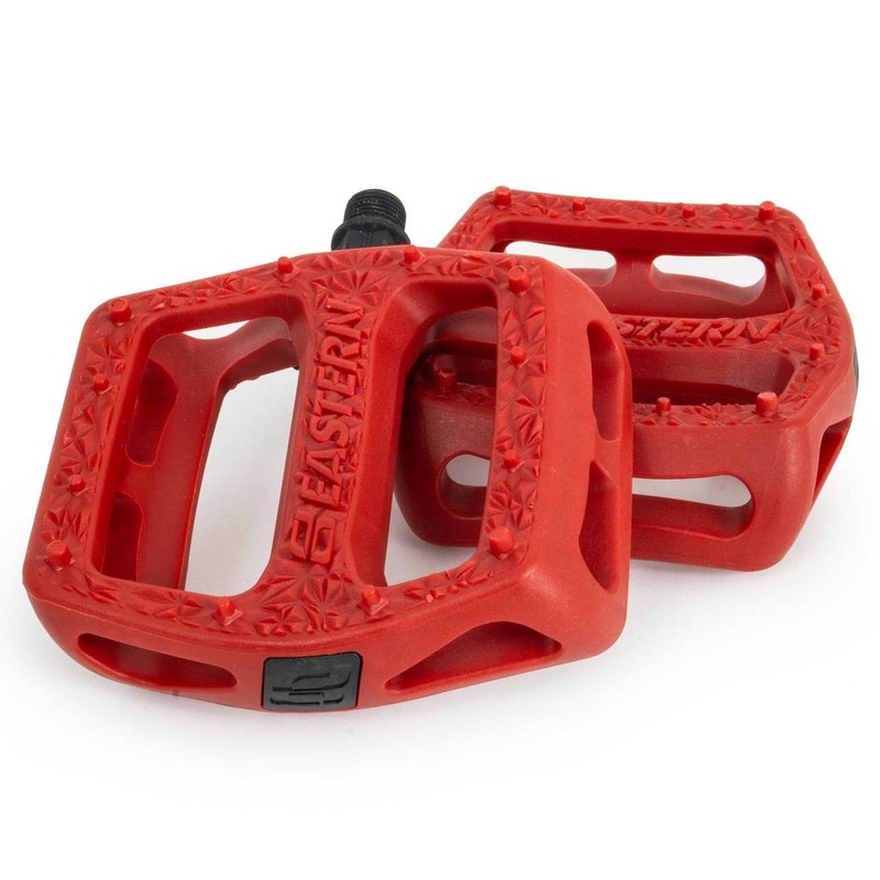 Eastern Facet BMX Pedals – Red Red
