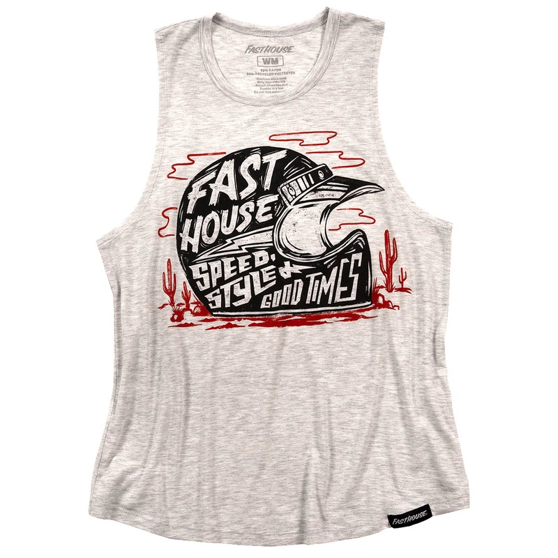 Fasthouse Dust Devil Muscle Tee – Womens – Sand Sand Medium