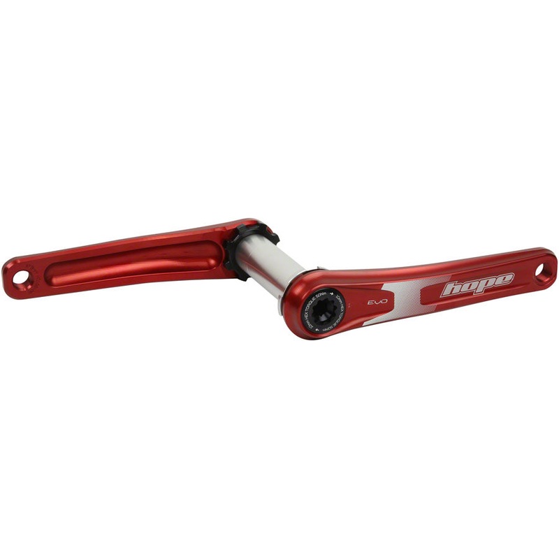 Hope Evo Crankset – 170mm, Direct Mount, 30mm Spindle, For 135/142/141/148mm Rear Spacing, Red