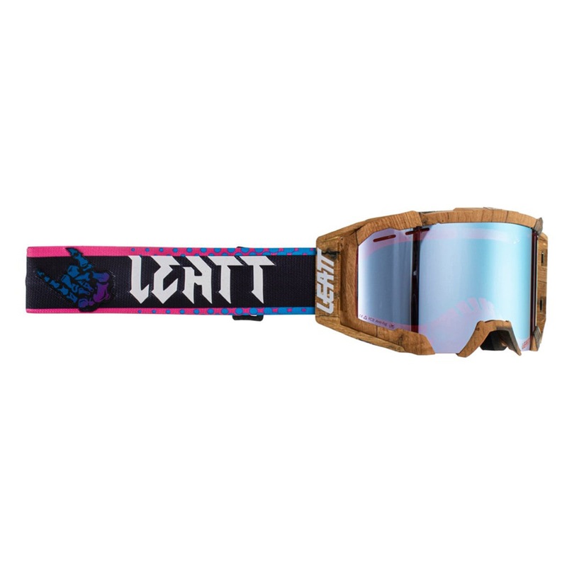 Leatt Velocity 5.0 Iriz MTB Goggle – Woody-Blue Woody – Blue