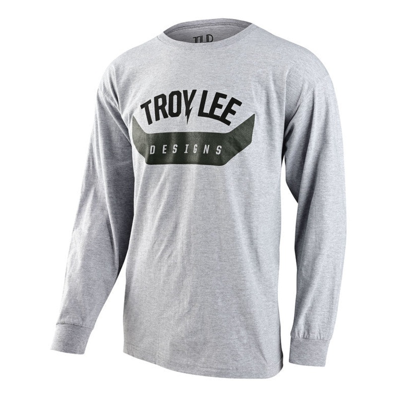 Troy Lee Designs Arc Long Sleeve Tee – Heather Gray Heather Gray Small