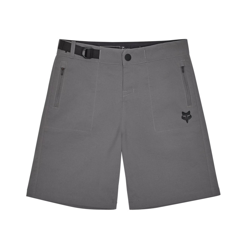 Fox Racing Ranger MTB Short w/Liner – Youth – Pewter Gray 22″