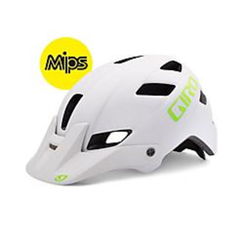 Giro Feature MIPS XC Helmet – Matt White-Lime Matt White – Lime Small