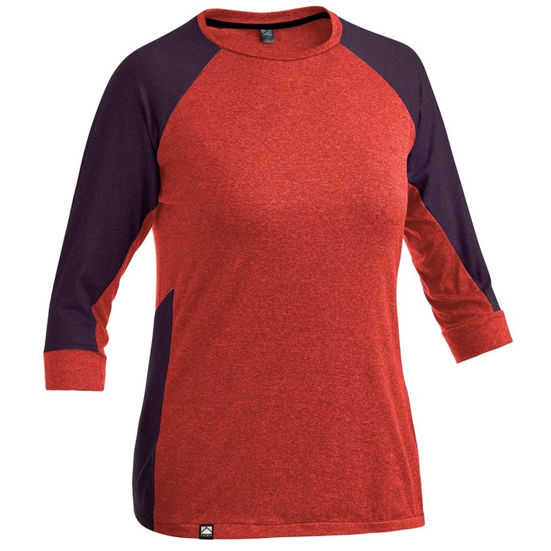 Kaden Apparel Gryla 3/4 Sleeve MTB Jersey – Womens – Dark Persimmon-Plum Dark Persimmon – Plum X-Small