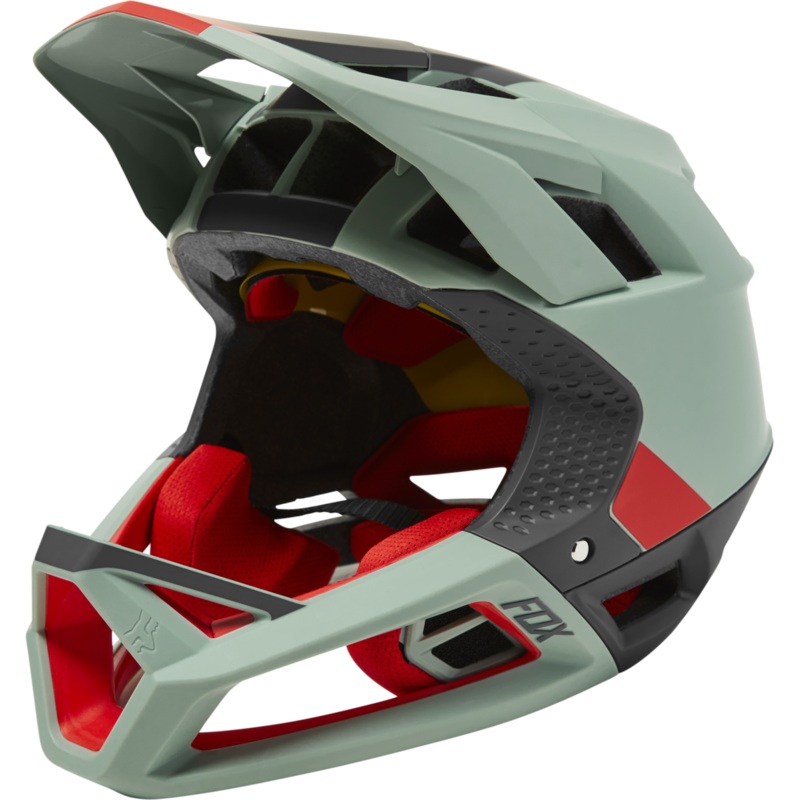 Fox Racing ProFrame Full Face Helmet – Blocked – Eucalyptus Eucalyptus Small