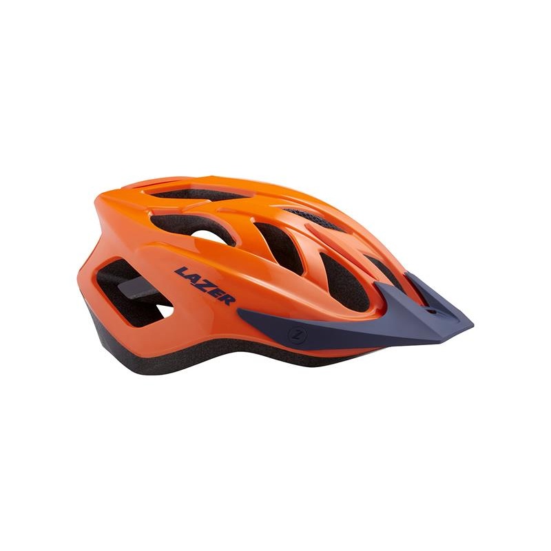 Lazer J1 MTB Helmet – Youth – Flash Orange-Blue – 2022 Flash Orange – Blue One Size Oval Fit