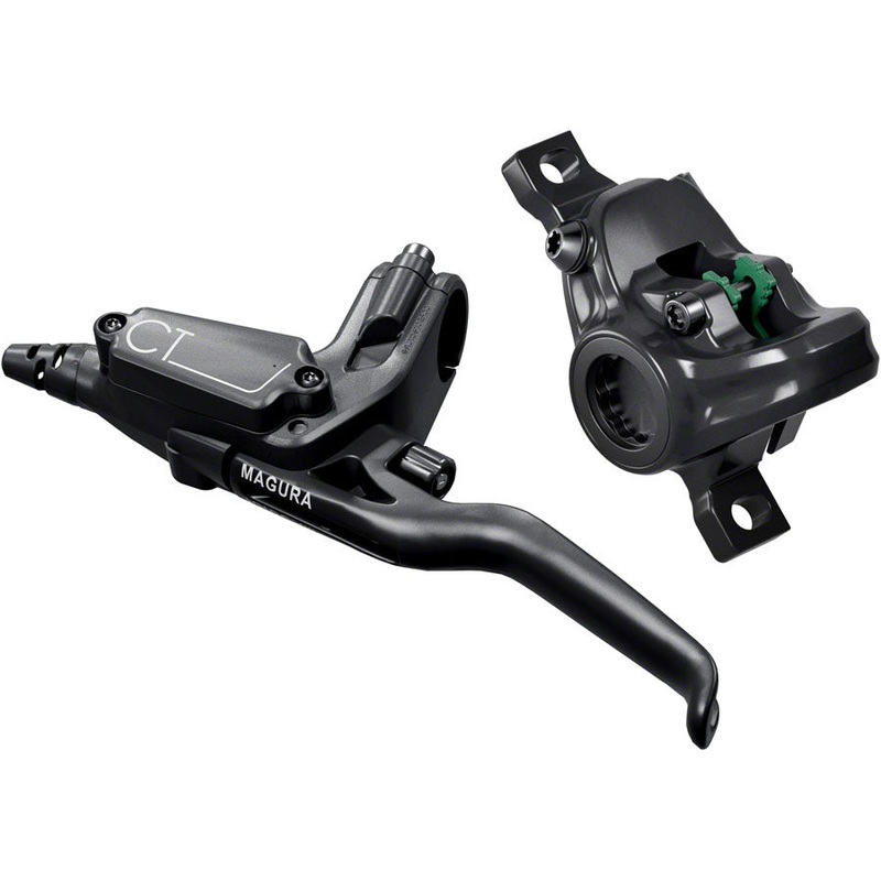 Magura MT C4 Disc Brake and Lever – Rear Hydraulic 2-Piston Post Mount Black