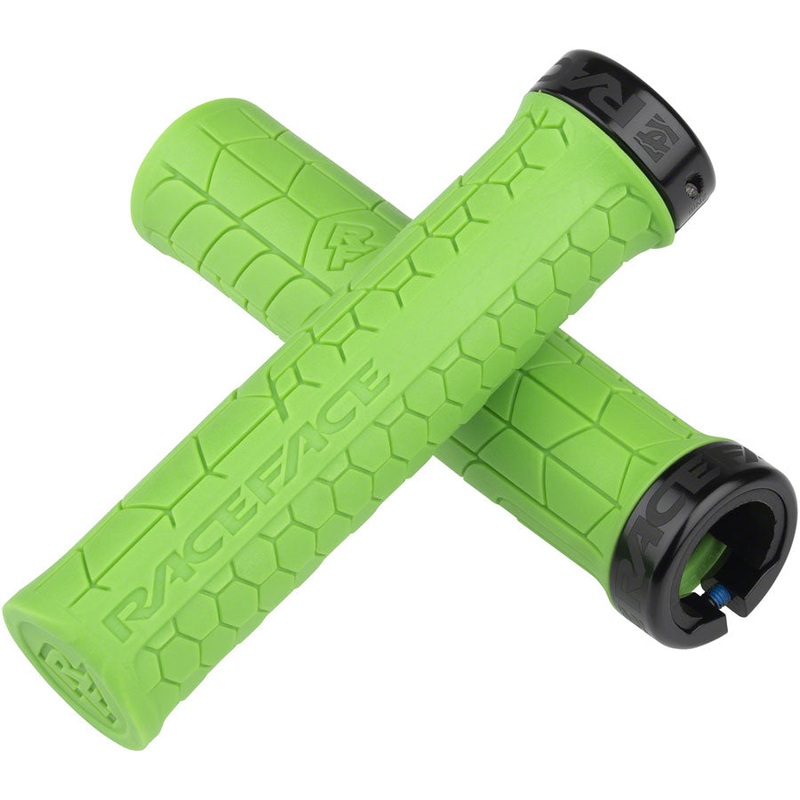 RaceFace Getta Grips – Green, Lock-On, 30mm