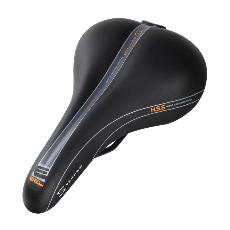 Serfas Reactive E-Gel Saddle – Black Black