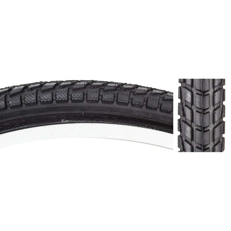 Sunlite Komfort 26 x 1.95 Clincher Wire PSI 65 Black/Black Reflective Tire