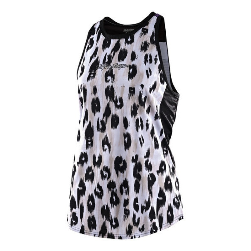 Troy Lee Designs Luxe Tank – Womens – Wild Cat – White White X-Small