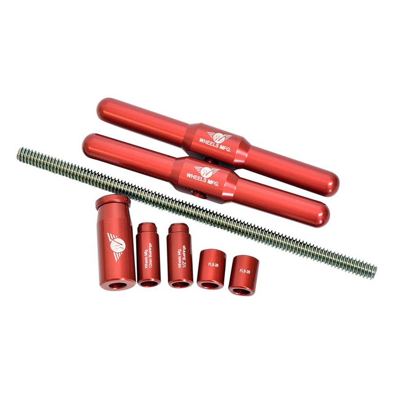 Wheels Manufacturing Shock Bushing Press Kit Red 12mm & 1/2″