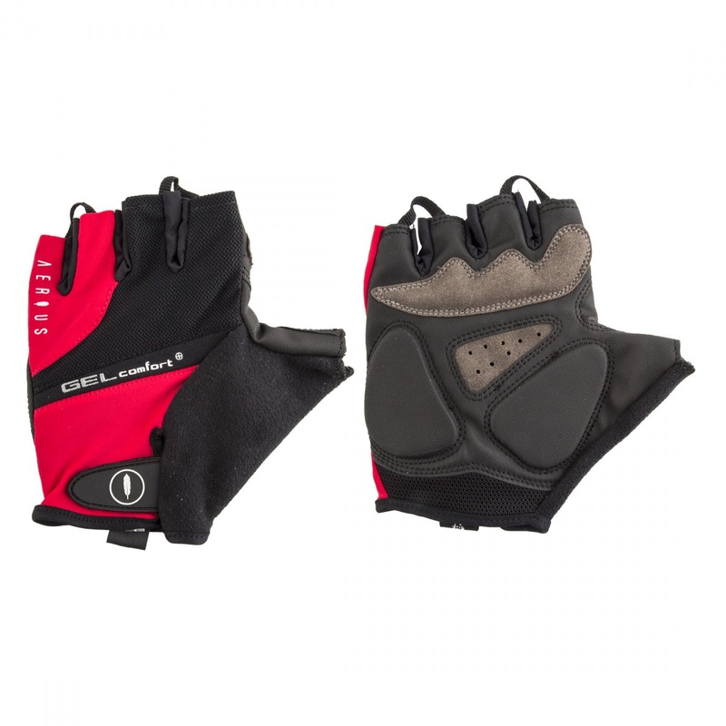 Aerius Gel Glove Red MD Unisex Fingerless