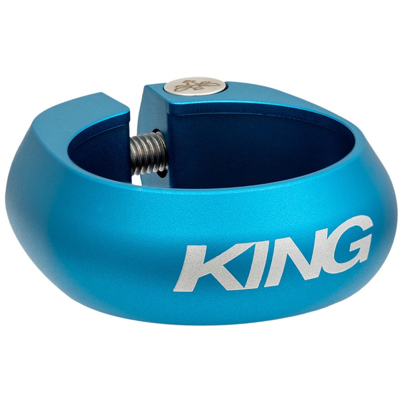 Chris King Seatpost Clamp – 34.9mm, Bolt-On, Matte Turquoise