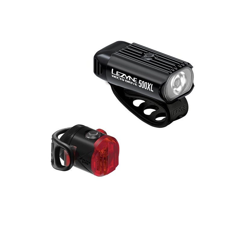 Lezyne HectoDrive 500XL/Femto USB-C Headlight/Taillight Set – Black
