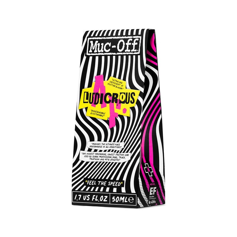 Muc-Off Ludicrous AF Synthetic Bicycle Chain Lubricant  Ultra-Fast, Low Friction, Wet & Dry Performance, Eco-Friendly, 50ml 50ml
