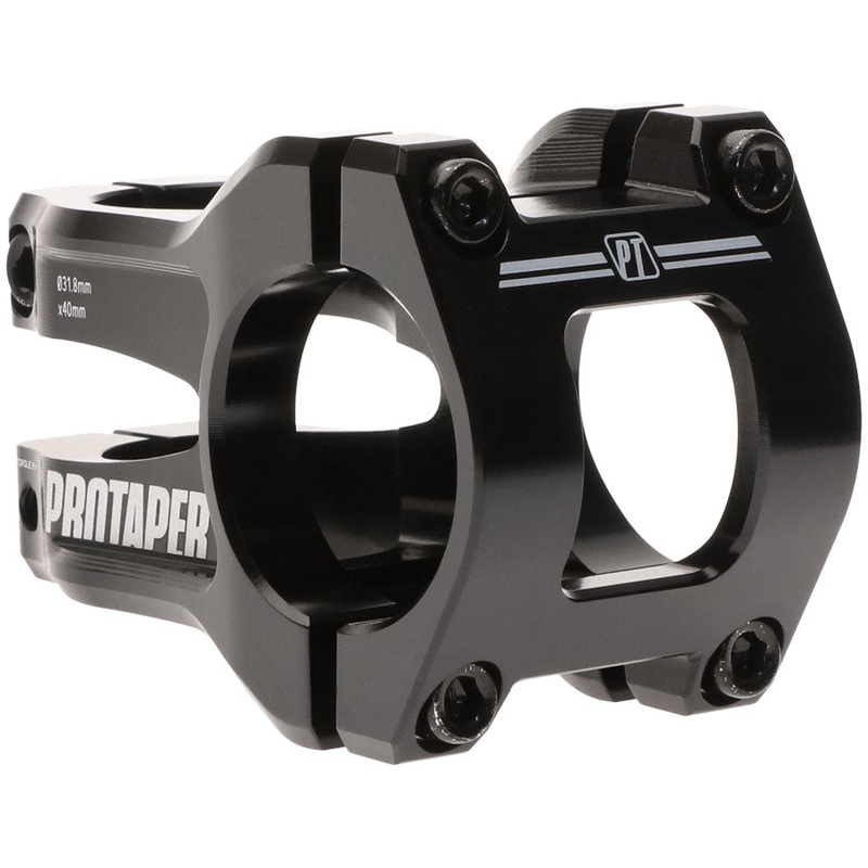 ProTaper Vice Trail Stem – 40mm, 31.8mm Clamp, +/-0, 1 1/8″, Aluminum, Black