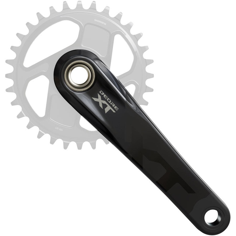 Shimano Deore XT FC-M8200 Crankset – 175mm, 1x, Direct Mount, Hollowtech II Hollow-Forged Crankarms, Black