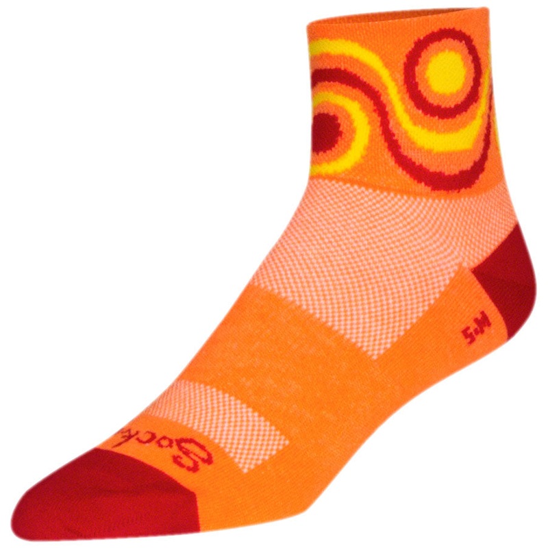 SockGuy Classic Flow Socks – 3″ Orange Large/X-Large