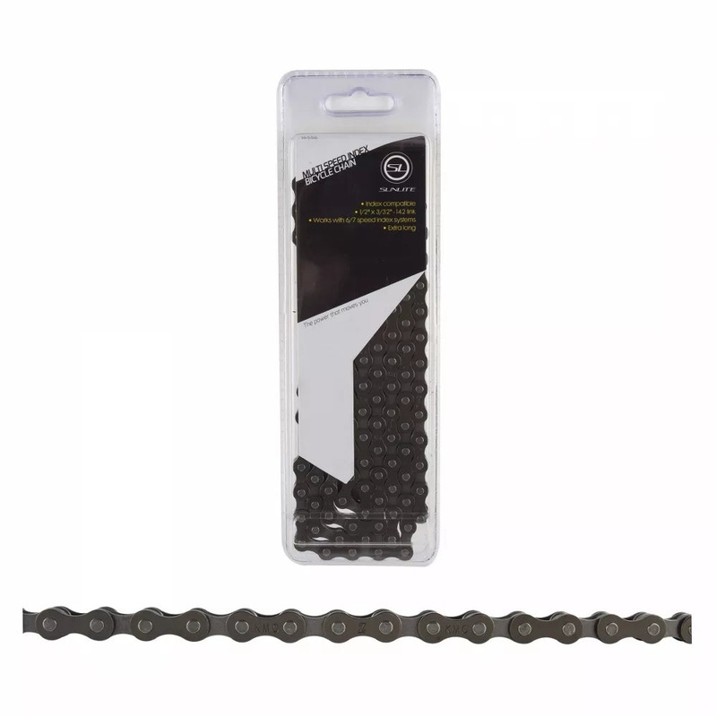 Sunlite SCN-MSi Extra Long 5-8Spd Chain Black 1/2 x 3/32 – 142 Link