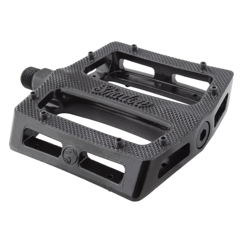 The shadow conspiracy Metal Pedal Sealed 9/16` Sealed Black Extra Pins Alloy 105x100mm