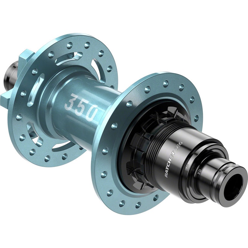 DT Swiss 350 DEG Rear Hub – 12 x 148mm, 6-Bolt, XD, Limited Edition Turquoise, 32H, 72pt