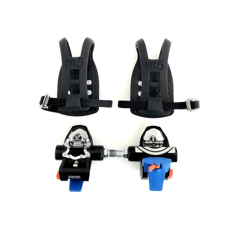 Fit5 Indoor Cycling Pedals – Black-Blue-Orange Black – Blue – Orange Pedals Only