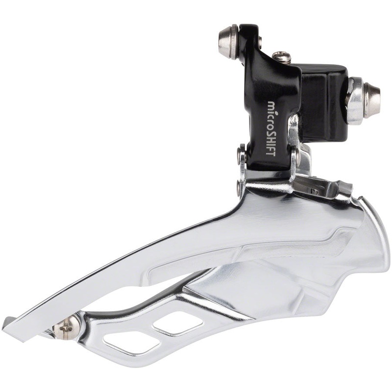 microSHIFT R10 Front Derailleur – 10-Speed Triple 50/39/30t Braze-On Shimano Compatible BLK