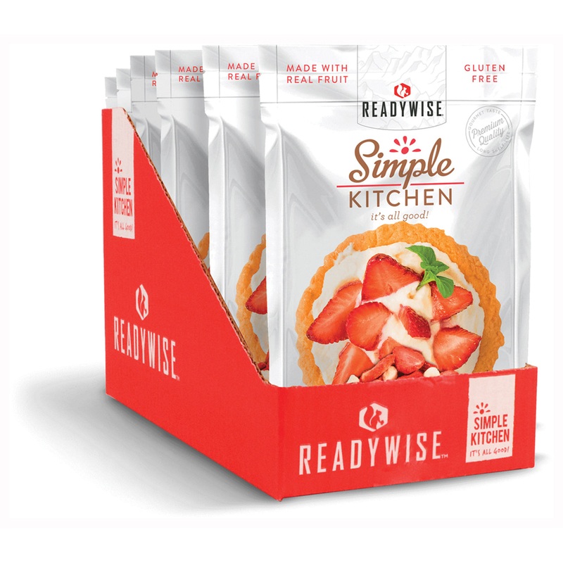 Premium Readywise Convenient Plant-Based Yogurt & Snack Pouches | Gluten-Free, Vegetarian, Long Shelf Life, Made in USA TART STRAWBERRY