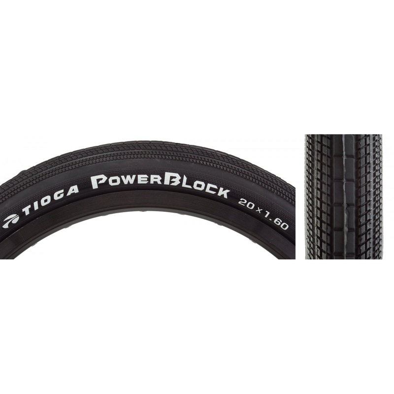 Tioga Powerblock SSpec Tire 20 x 1.6 Clincher Folding Black 120tpi BCIR0865