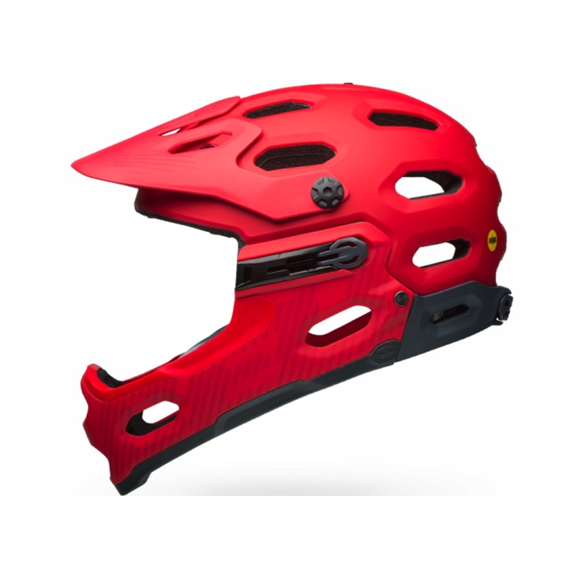 Bell Super 3R MIPS Full Face Helmet – Matt Hibiscus-Smoke Matt Hibiscus – Smoke Small