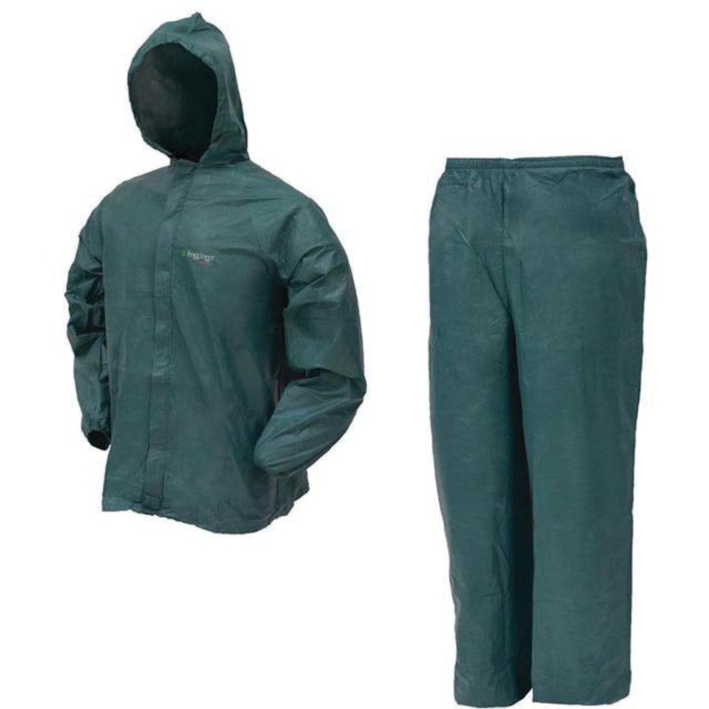 Frogg Toggs Basic Rainsuit – Green, Size Medium – Lightweight and Waterproof Outdoor Clothing