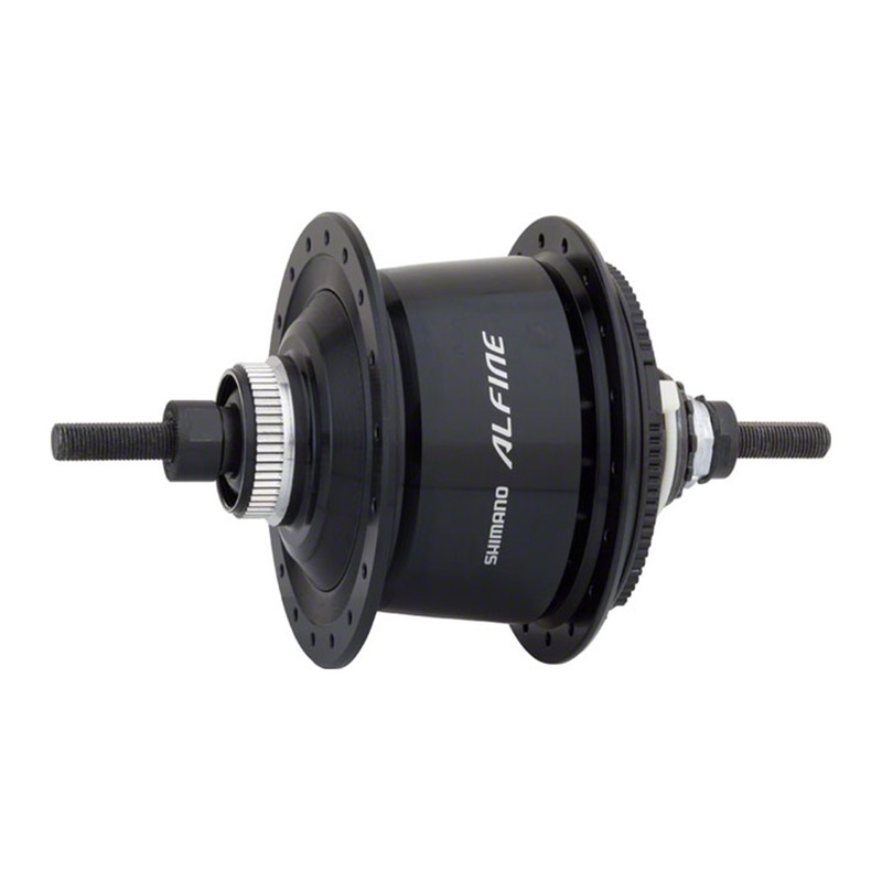 Shimano Alfine S7001-8 Internal Gear Hub – Black Black 135x187mm Bolt-On 36h – Center Lock