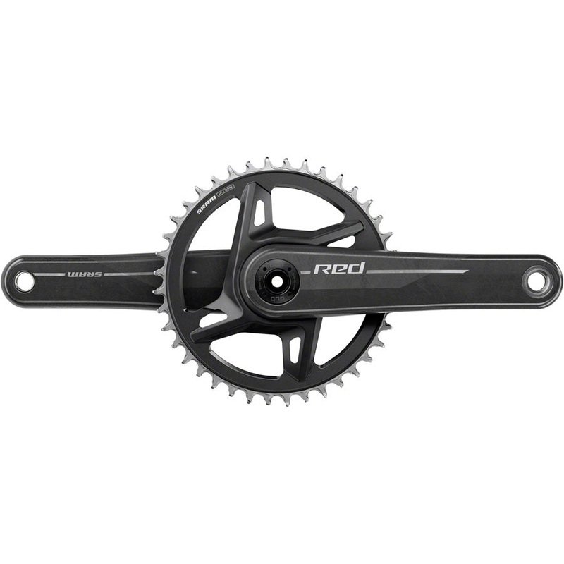 SRAM RED 1x XPLR Wide Crankset – 172.5mm, 13-Speed, 40t, 8-Bolt Direct Mount, DUB Spindle, Natural Carbon, E1