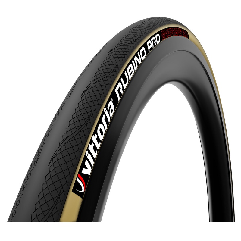 Vittoria Rubino Pro Tire – 700 x 28 Clincher Folding Black/Tan G2.0