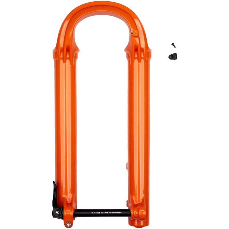 2021 + Fox 38 Fork Lower Leg Assembly – 27.5″ – 180mm Max Travel – 15×110 QR Boost –  Factory Shiny Orange