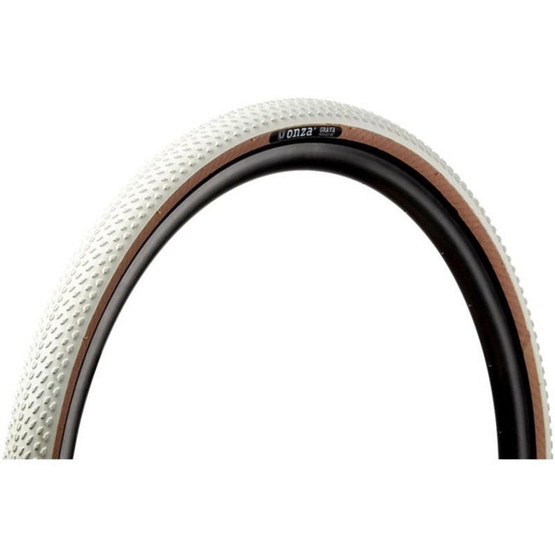 Onza Grava 700c Folding Tire – White White 42c GEC – TLR – 120tpi