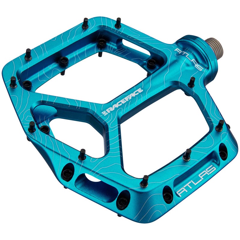 RaceFace Atlas Pedals – Platform, Aluminum, 9/16″, Turquoise
